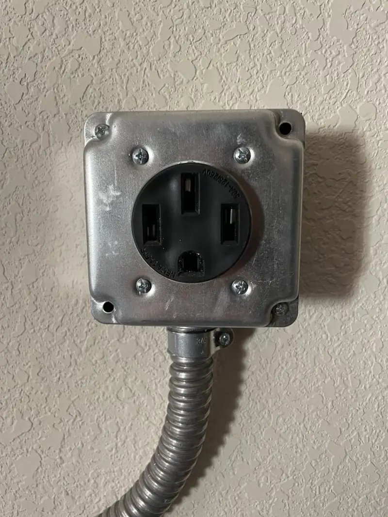 NEMA 14-50 outlet installed for Smart Home Electrical in Raymond